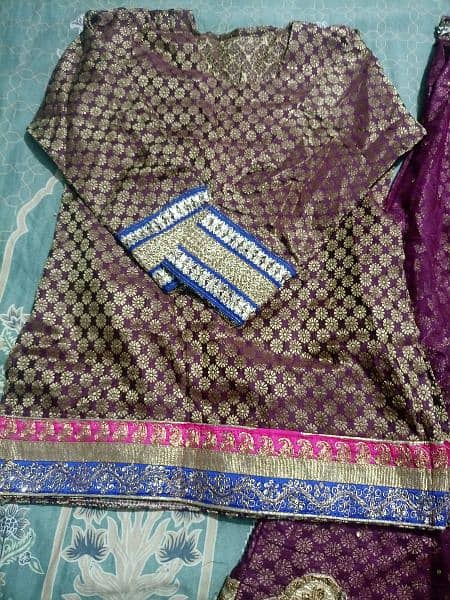 3pc Indian sharara for Eid and weddings 2