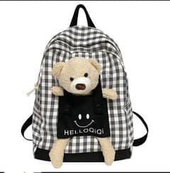 Bear printed school Bag for kids