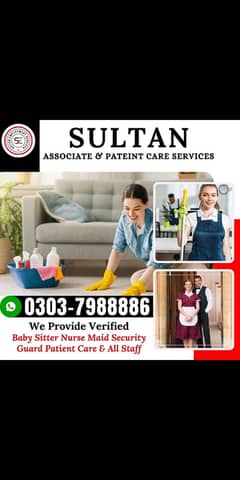 Maids/baby sitter /Driver/Patient Care/Nanny/Helper Kam wali/Available