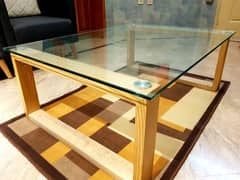 Stylish glass centre table set for sale!