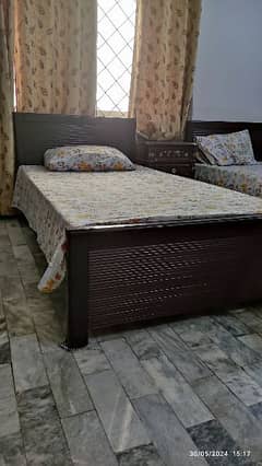 2 Single bed set with original Molty Foam mattress