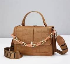 plain nylon handbags in five colours