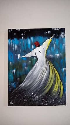 Sufi acrylic painting