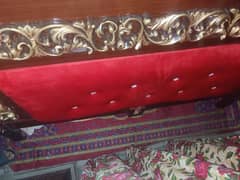 double bed set 2 side tables 4 phaty 10%10 condition