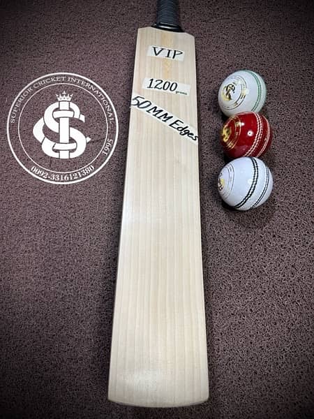 50mm English willow cricket bat 1