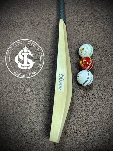 50mm English willow cricket bat 3