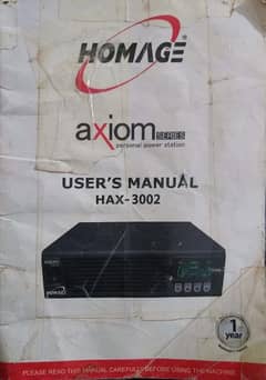 Used Homage HAX3002 UPS, in super condition.