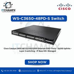 CISCO WS-C3650-48PD-S - Elevate Your Network Performance