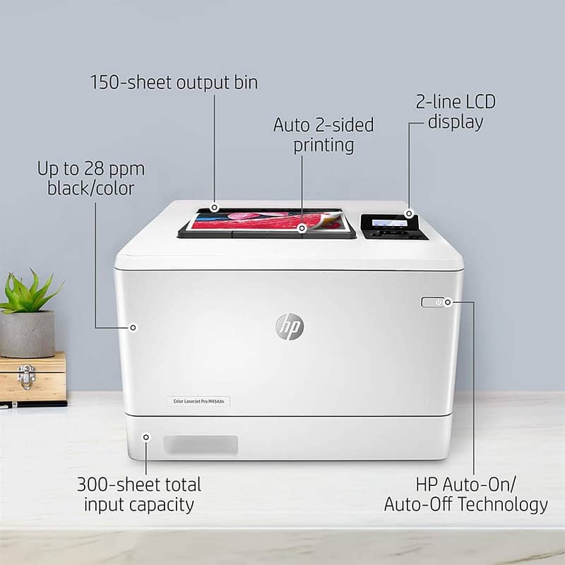 HP Color LaserJet Pro M454dn Printer 2