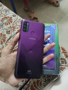 Infinix Hot 9 play with Box [ ladies Hand Used ]