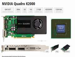 nvidia quadro k2000 2gb ddr5 128bit