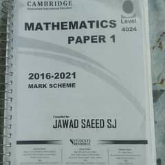 o level mathematics past paper booklet