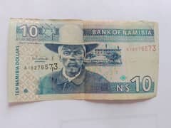 Vintage 10 Dollar Namibian Currency Note - Rare Collectible