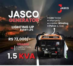 jasco Generator 1.5 kVA  for sale