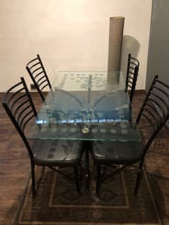 Four Seater Dining Table with Chairs