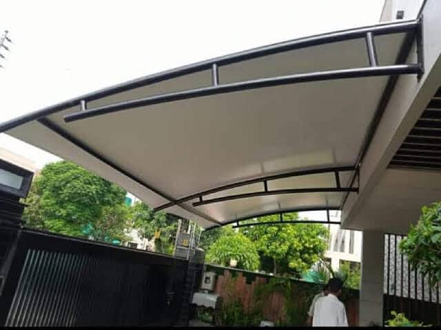 car parking shade\car shed\Fiber Shades\Tensile Shades\sheds 7