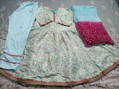 ghair frock, sharara, heavy dresses for Eid and wedding 0