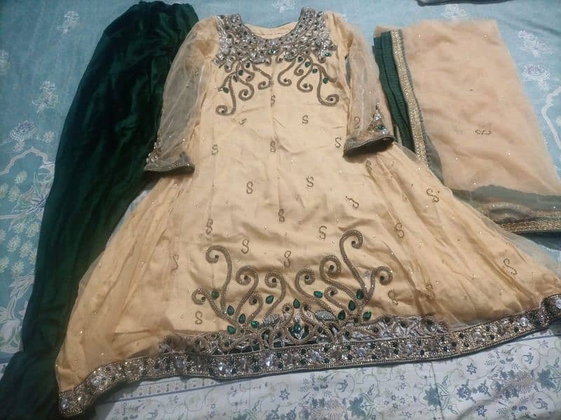 ghair frock, sharara, heavy dresses for Eid and wedding 3