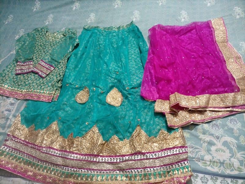 ghair frock, sharara, heavy dresses for Eid and wedding 5