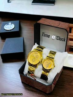 couple watch golden color freedlivery