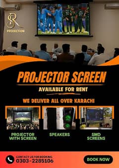 Projecter Screen Smds Screen Sound System