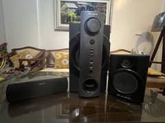 Sony Sound System with Woofer, Amplifier and Speakers