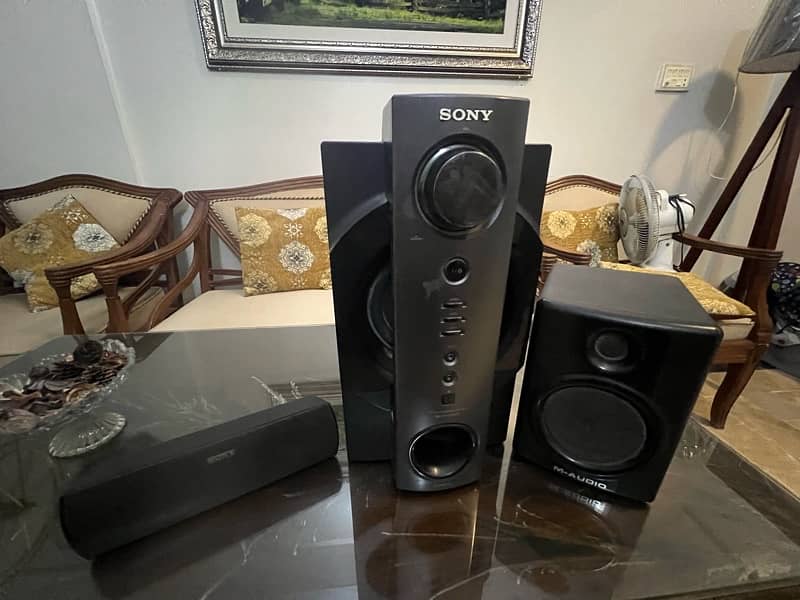 Sony Sound System with Woofer, Amplifier and Speakers Sound Bars