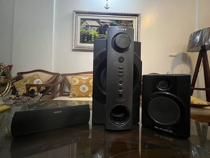 Sony Sound System with Woofer, Amplifier and Speakers Sound Bars