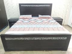 Complete King Size Bed Set with Dressing and Side Tables
