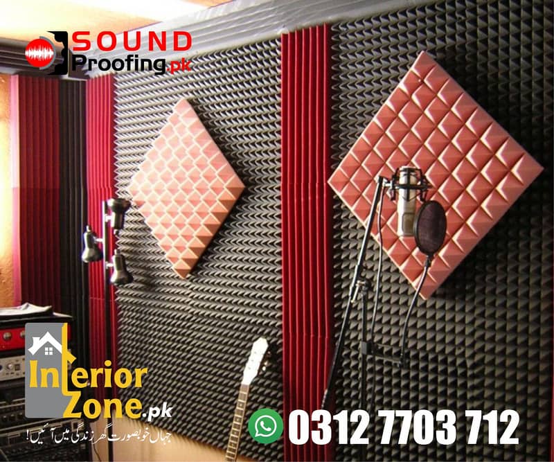 Acoustical Panels, Soundproof, Eco Absorption Panels Podcast Studio 14