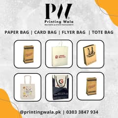Paper Bags | Tote Bags | FLYERS | Card Bags | Food Bags | GOODIE BAGS