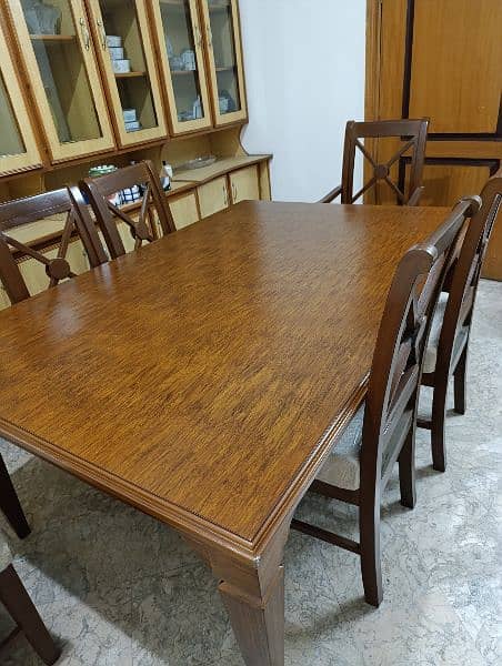 Dining table set/6 seater dining table set/wooden chairs/wooden table 2