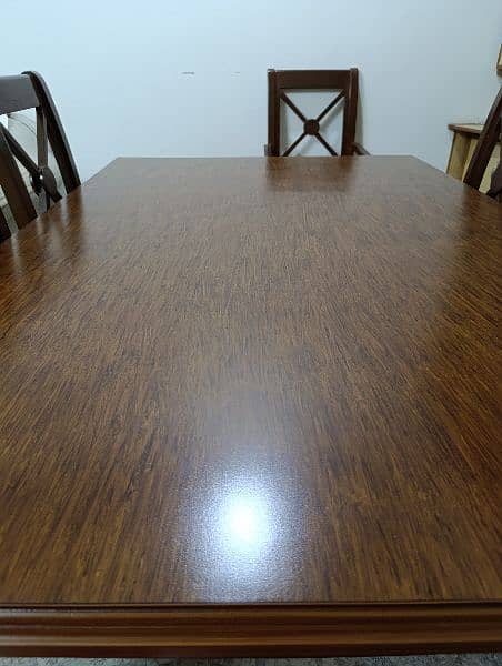 Dining table set/6 seater dining table set/wooden chairs/wooden table 4