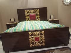 Bed for sale with dressing table
