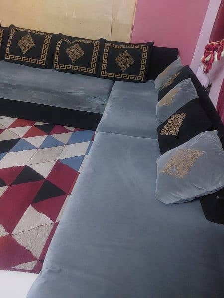 L Shape sofa for sale 8 x 8.5 feet 6