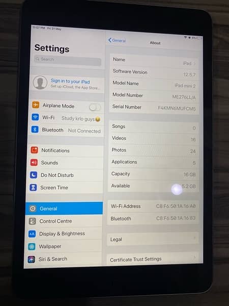 Apple ipad mini 2  no exchange! 5