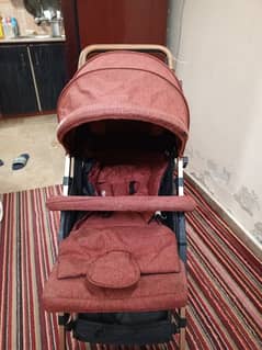 a slightly used baby walker