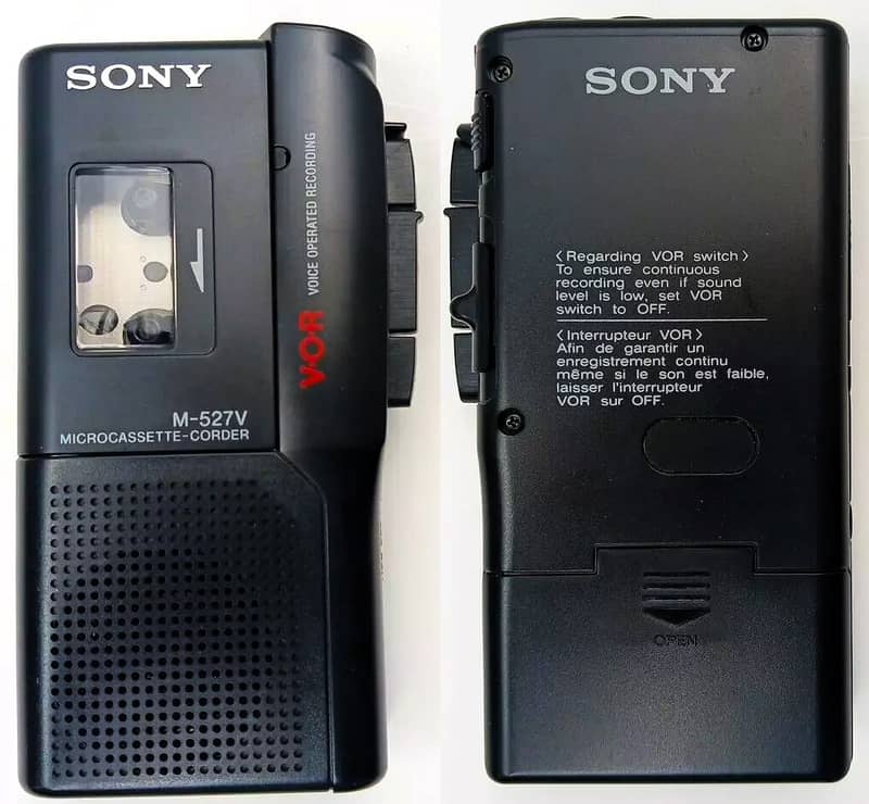 SONY Micro-Cassette Voice Recorder M-527v Tokyo, Japan 0