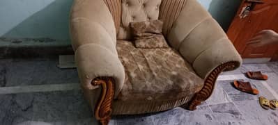 sofa set 3 pieces good condition like brand new