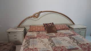 Bed, side tables & dressing in good condition