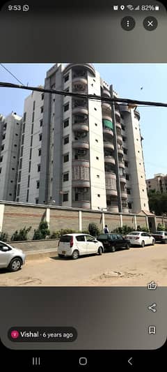 Zamzam Residency block 08 Clifton, 03 bedrooms 2000sqft first floor neat and clean apartment with two car parking near 3 Talwar available for rent plz call 03135549217