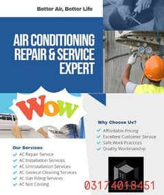 Ac service , refrigerator service and repairing lab