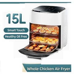 SILVER CREST AIR FRYER NEW 15 LITER LARGE AIRFRYER OVEN TOUCH DISPLAY