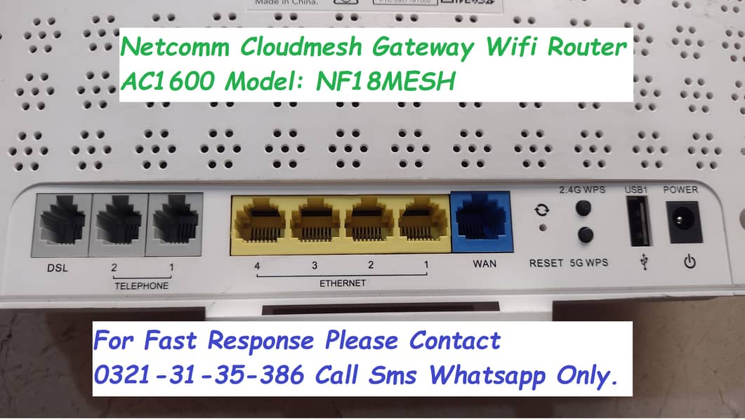 netcomm wifi router ac1600mbps 3