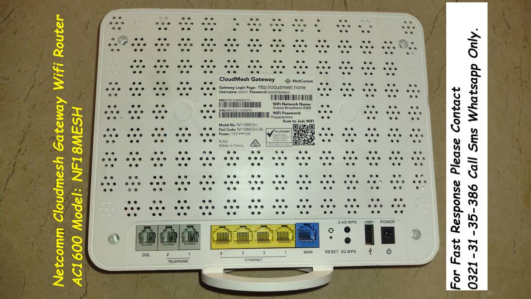 netcomm wifi router ac1600mbps 5