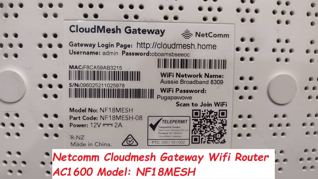 netcomm wifi router ac1600mbps 6