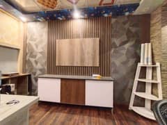 wall paper wooden flooring blinds pvc panelling available in Isb n rwp