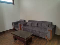 5 seater just like new sofa set without table.