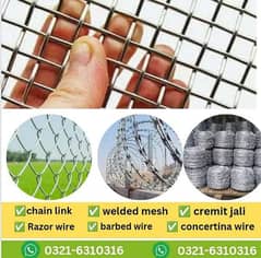 Razor wire Barbed wire Chain link fence security wire mesh pipe jali