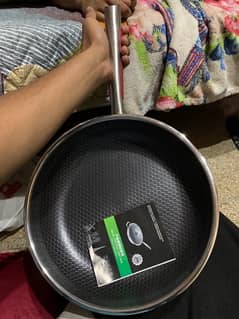 stainless (laiser cotting) deep fry pan